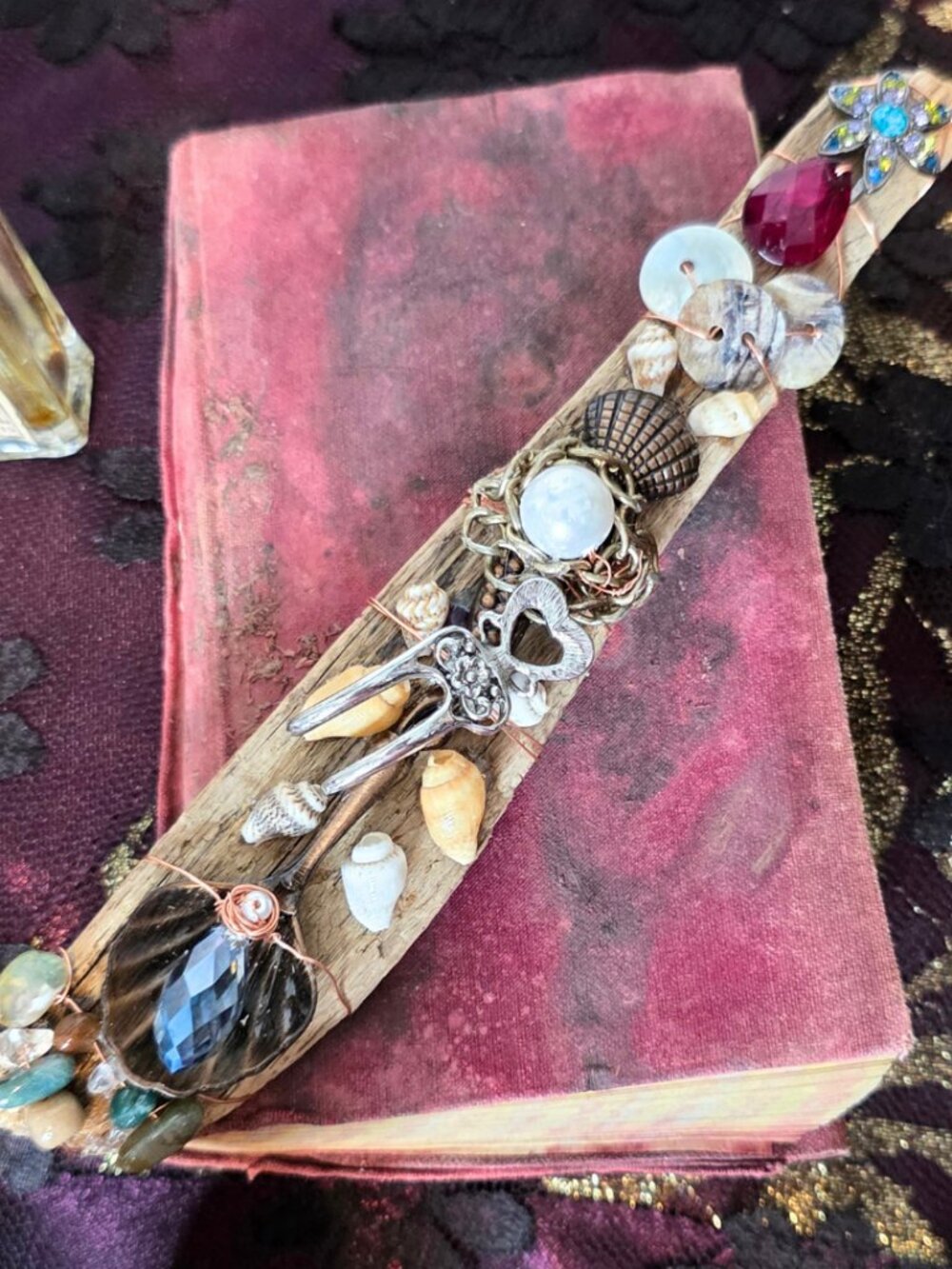 Siren's Call: A Mermaid Inspired Handmade Driftwood Wand